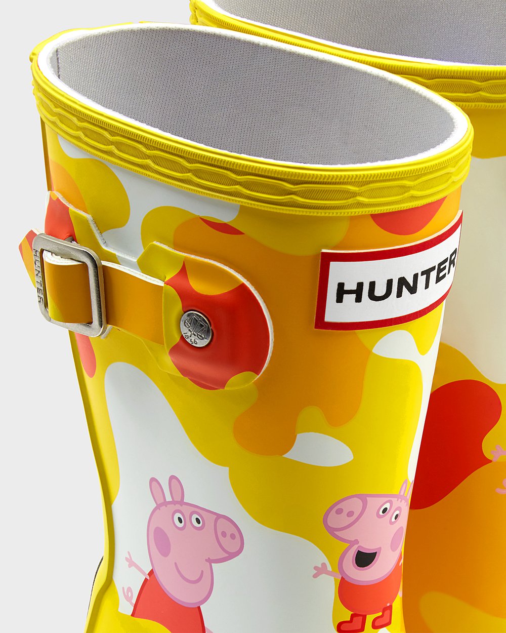 Gumowce Dziecięce - Hunter Original Małe Peppa Pig - Żółte - MKHA-64921